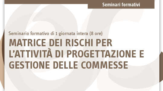Immagine Rischi per l'attività di progettazione e gestione delle commesse | Euroconference